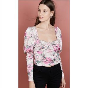 For Love & Lemons Palais Floral Crop Top